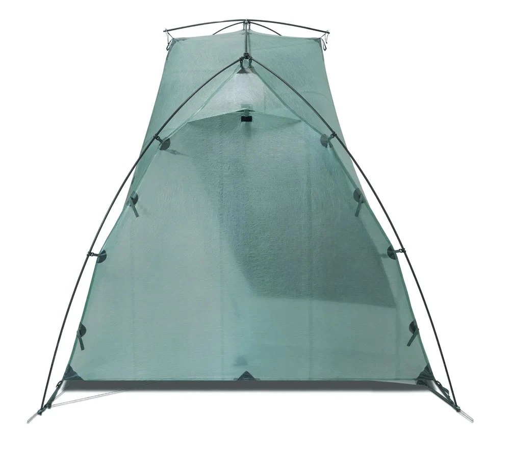 The X-Dome Pro 1+ uses a dual-hub Y-ended frame with single roof beam and lateral crossbar
